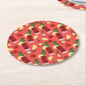 Bloody Mary Ronde Kartonnen Onderzetter (Gebogen)