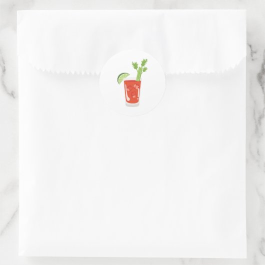 Bloody Mary Ronde Sticker (Tas)