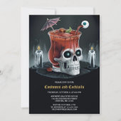 Bloody Mary Skull Kostuums & Cocktails Halloween Kaart (Voorkant)