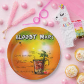 Bloody Mary-Tangerine Background Paper-Bord Papieren Bordje (Feest)