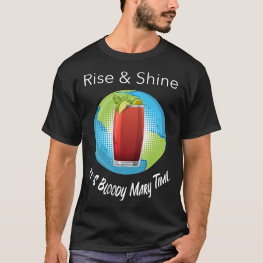 Bloody Mary Time Brunch Wonderlust Graphic T-shirt (Voorkant)