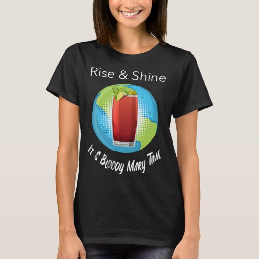 Bloody Mary Time Brunch Wonderlust Graphic T-shirt (Voorkant)