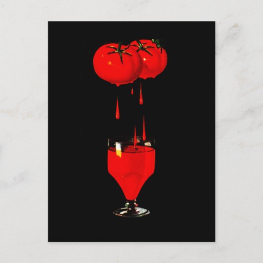 BLOODY MARY TOMATO JUICE BRIEFKAART BUSINESS PROMO (Voorkant)