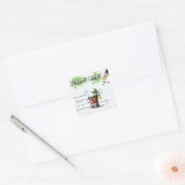 Bloody Mary Vierkante Sticker (Envelop)