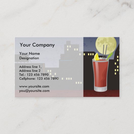 Bloody Mary Visitekaartje (Voorkant)