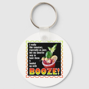 BLOODY MARY, Volgeladen met drank! Sleutelhanger