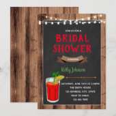 Bloody Mary vrijgezellenfeest feestuitnodiging Kaart (Voorkant / Achterkant)