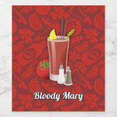 Bloody Mary Wijn Etiket (Enkel label)