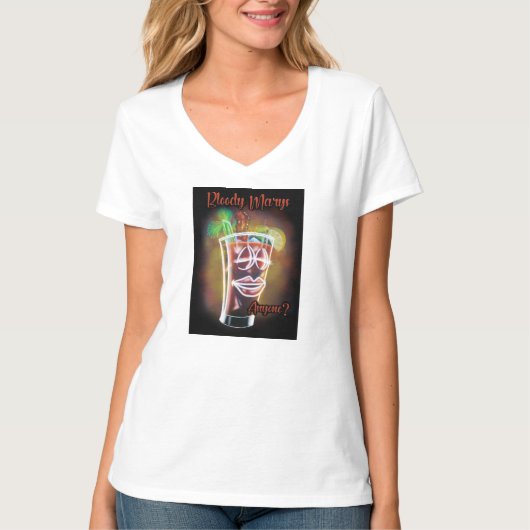 Bloody Marys Iemand? T-shirt (Voorkant)