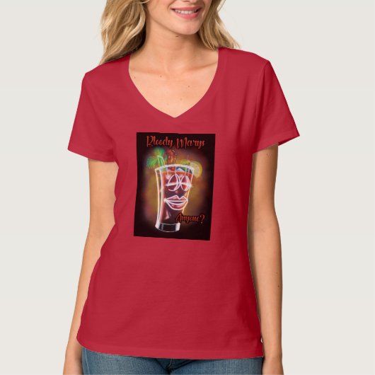 Bloody Marys Iemand? T-shirt (Voorkant)