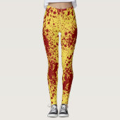 Bloody Mess op Geel Leggings (Voorkant)