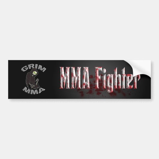 Bloody MMA Fighter bumper sticker (Voorkant)
