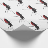 Bloody Mosquito - Insectkunst uit Fins Lapland Cadeaupapier (Hoek)