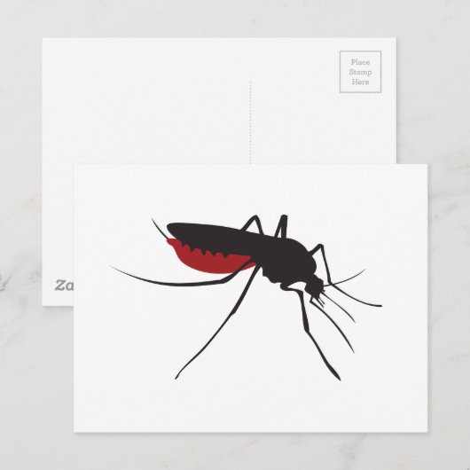 Bloody mug briefkaart (Voorkant / Achterkant)