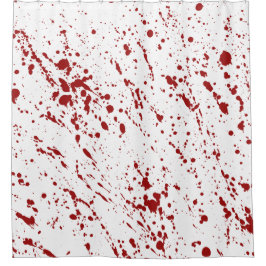 Bloody natte, bloedhorror-decor douchegordijn