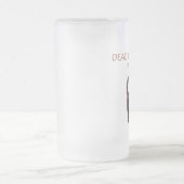 Bloody negatieve bier/koffie matglas bierpul (Center)