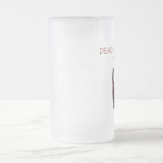 Bloody negatieve bier/koffie matglas bierpul (Center)