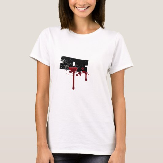 Bloody Razorblade T-shirt (Voorkant)