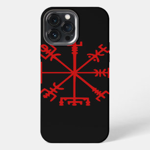 Bloody Rode Vegvísir (Viking Kompas) iPhone 13 Pro Max Hoesje