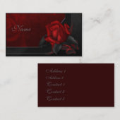 Bloody Roos - Gotisch ontwerp Visitekaartje (Voorkant / Achterkant)