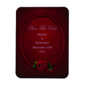 Bloody Roos Lijst Save The Date Gothic Bruiloft Magneet (Verticaal)