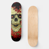 Bloody Roses Robot Schedel Persoonlijk Skateboard (Voorkant)