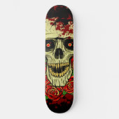 Bloody Roses Robot Schedel Persoonlijk Skateboard (Voorkant)