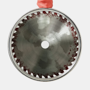 Bloody Saw Blade Metalen Ornament