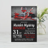 Bloody Scene, Moord Mysterie Halloween diner Kaart (Staand voorkant)