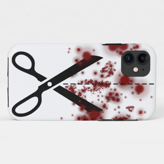 Bloody-schaar Case-Mate iPhone Case (Achterkant (horizontaal))