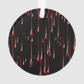 Bloody-schijven op zwarte achtergrond ornament (achterkant)