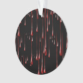 Bloody-schijven op zwarte achtergrond ornament (voorkant)