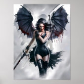 Bloody Sexy Vampire Warrior Poster Art (Voorkant)