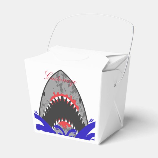 Bloody Shark Jaws Thunder_Cove Bedankdoosjes (Voorkant Zijde)