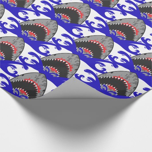 Bloody Shark Jaws Thunder_Cove Cadeaupapier (Hoek)