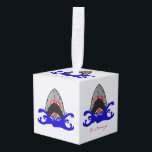 Bloody Shark Jaws Thunder_Cove Decoratie<br><div class="desc">Open mondhaai die uit het water komt,  personaliseert zich door over te schakelen naar jouw naam</div>