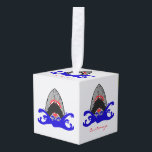 Bloody Shark Jaws Thunder_Cove Decoratie<br><div class="desc">Open mondhaai die uit het water komt,  personaliseert zich door over te schakelen naar jouw naam</div>