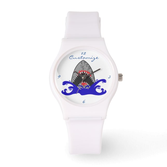 Bloody Shark Jaws Thunder_Cove Horloge (Voorkant)