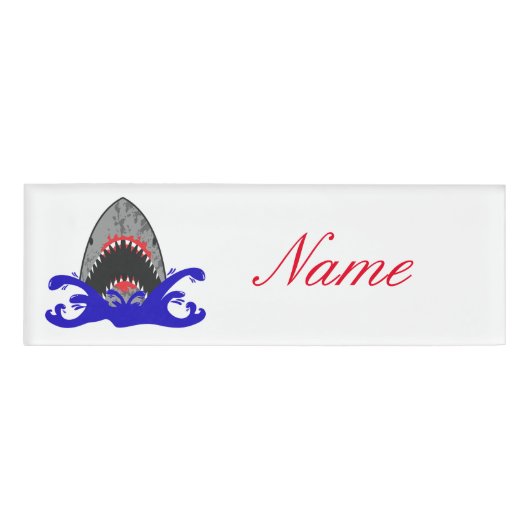 Bloody Shark Jaws Thunder_Cove Naambadge (Voorkant)