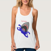 Bloody Shark Jaws Thunder_Cove Tanktop (Voorkant)
