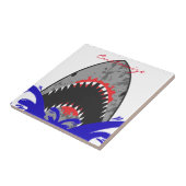 Bloody Shark Jaws Thunder_Cove Tegeltje (Zijkant)