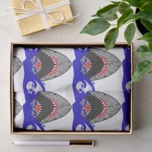 Bloody Shark Jaws Thunder_Cove Tissuepapier (Geschenk)