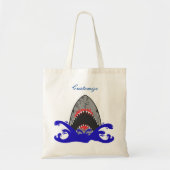 Bloody Shark Jaws Thunder_Cove Tote Bag (Voorkant)