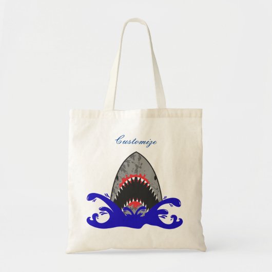 Bloody Shark Jaws Thunder_Cove Tote Bag (Voorkant)