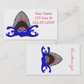 Bloody Shark Jaws Thunder_Cove Visitekaartje (Voorkant / Achterkant)