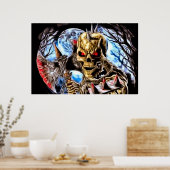 Bloody Skeleton Poster (Keuken)