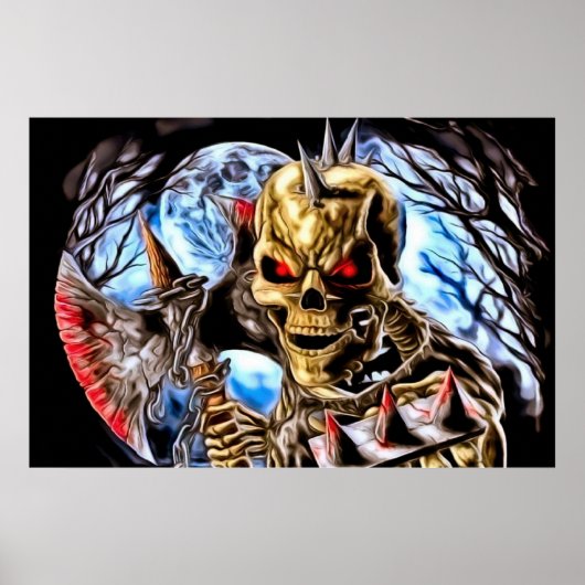 Bloody Skeleton Poster (Voorkant)