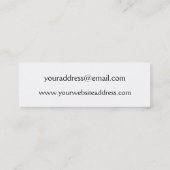 Bloody Skinny Profile Card Mini Visitekaartje (Achterkant)