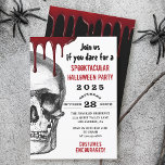 Bloody Skull Adult Halloween Scary Costume Party Kaart<br><div class="desc">Bloody Skull Adult Halloween Scary Costume Party Invitation</div>