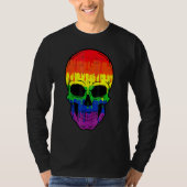 Bloody Skull LGBT Gay Pride Kostuum Gemakkelijk Ha T-shirt (Voorkant)